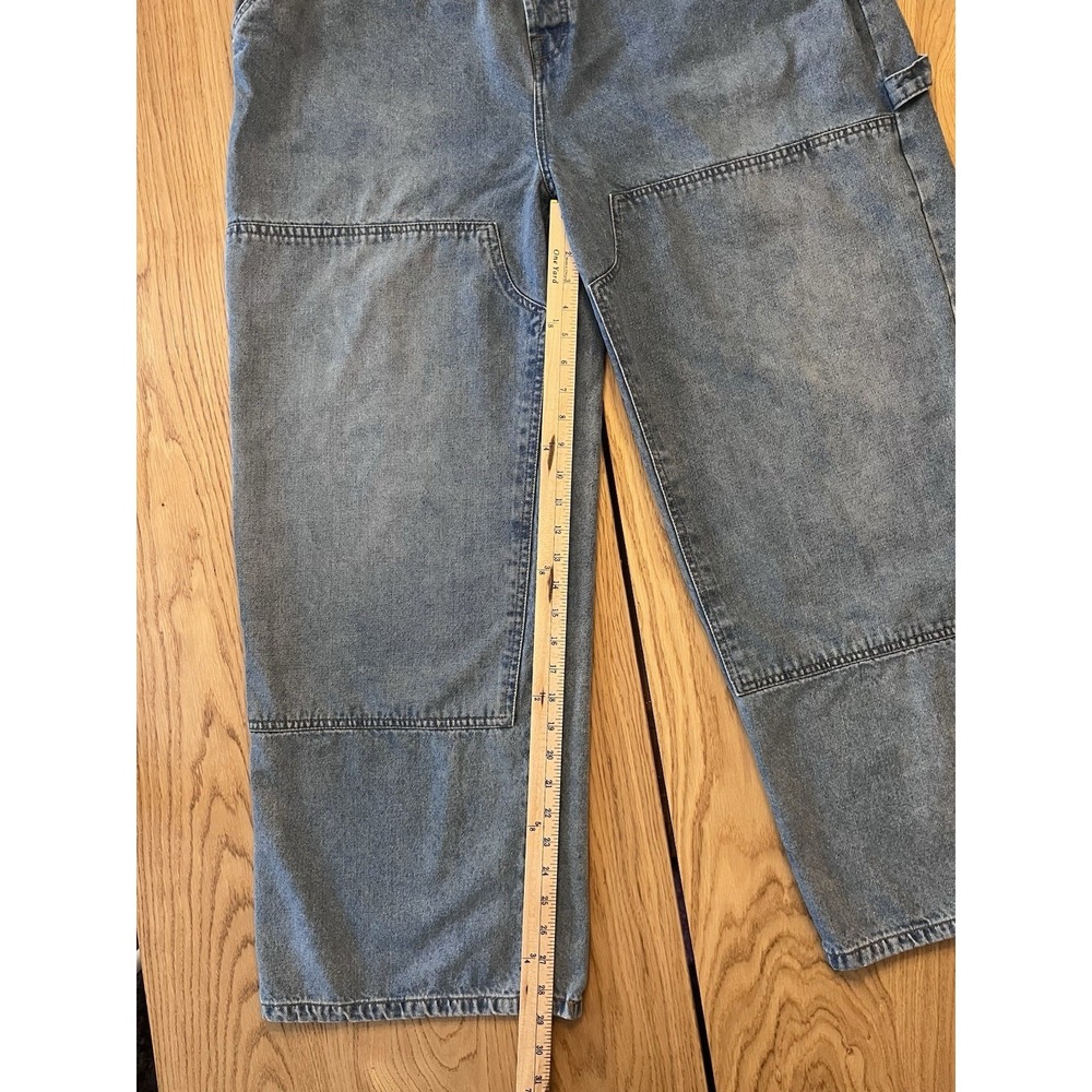 boohooMAN Womens Carpenter Jeans 42 button fly  Plus Super Cute! - Picture 9 of 12